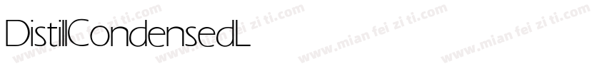 DistillCondensed Light字体转换